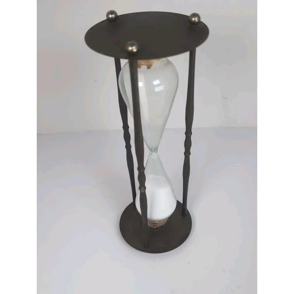 Vintage Brass Hourglass Leonard Towle 10 1/2